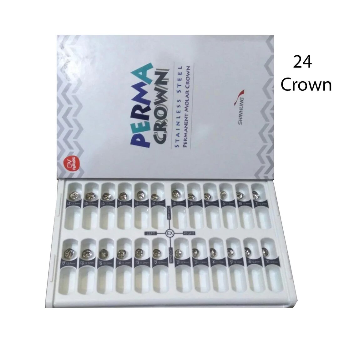 Shinhung Perma Crown Permanent Molar Crown Kit 24 Crowns Online At Best Price Dentalkart