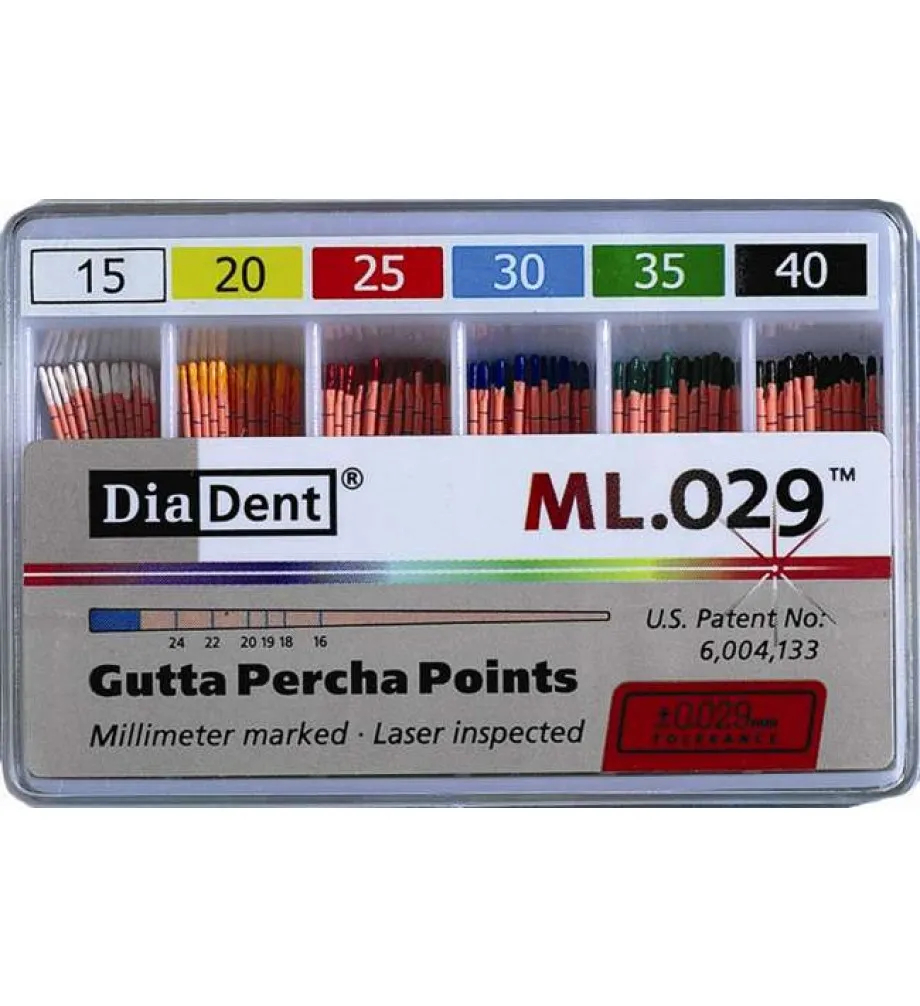 Diadent Gutta Percha Points 2 Taper Precise Endodontic Treatment